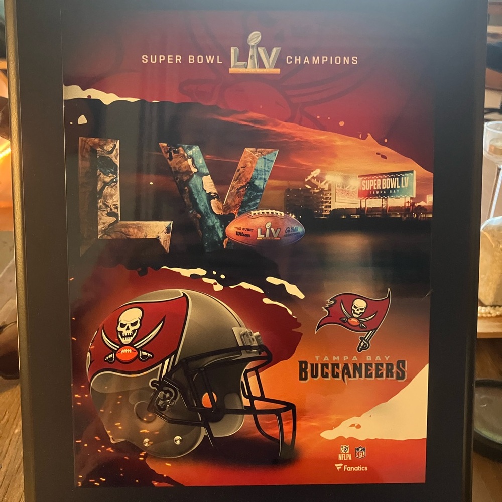 Tampa Bay Buccaneers Super Bowl LV Champions Framed Art